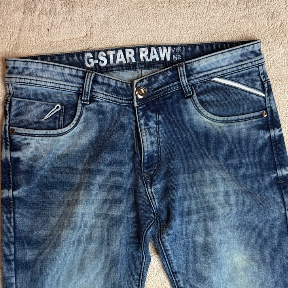 G-Star Men's Blue Straight Jeans 1160 sz 36 - Picture 3 of 12